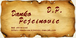 Danko Pejčinović vizit kartica